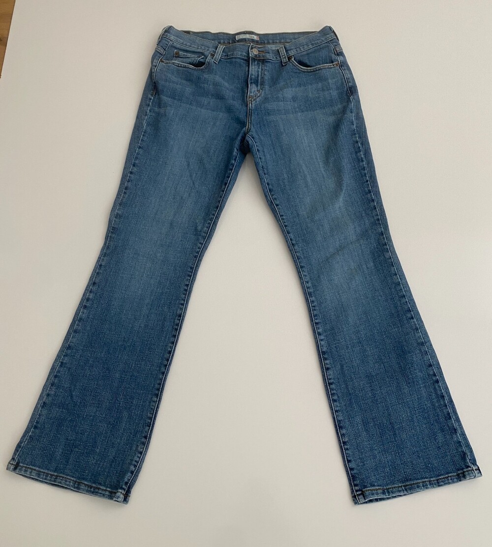 Levi's 515 Women's Jeans Size 12M Bootcut Stretch Blue Denim 31" Y2K Style
